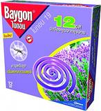 Baygon Mosquito Protection Repellent Coil Eucalyptus Citronella LAVENDER 12 Coil 