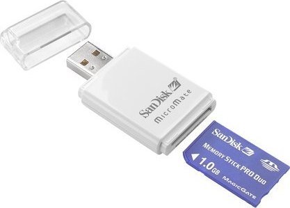 619659029111 Sandisk MSPD 1GB W/ MicroMate Reader Bundle
