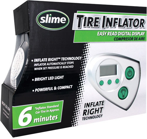 Slime Digital Tire Inflator: * 300 PSI/12 volt * Easy-to-read digital displ...