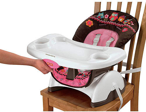 746775161514 Fisher Price Pink Owl Spacesaver High Chair