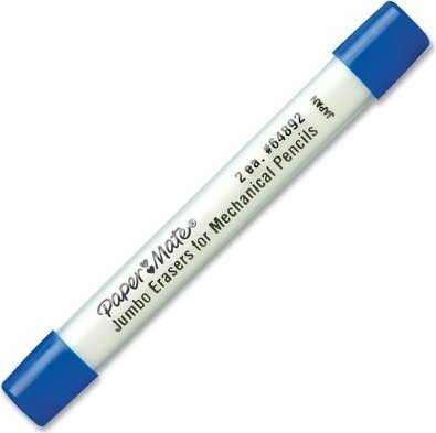 2 Erasers/Tube Paper Mate Mechanical Pencil Jumbo Twist Eraser Refills 12 Tubes 64892 