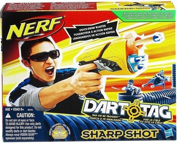 Nerf Dart Tag Sharp Shot With Quick Release Belt Clip Toy Gun 