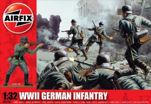Airfix A02702 1:32 Scale German Infantry Figures Classic Kit Series 2 by Airfix 