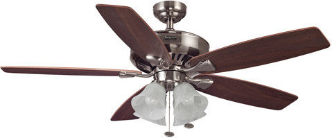 671961102098 52 Honeywell Hamilton Ceiling Fan Brushed Nickel