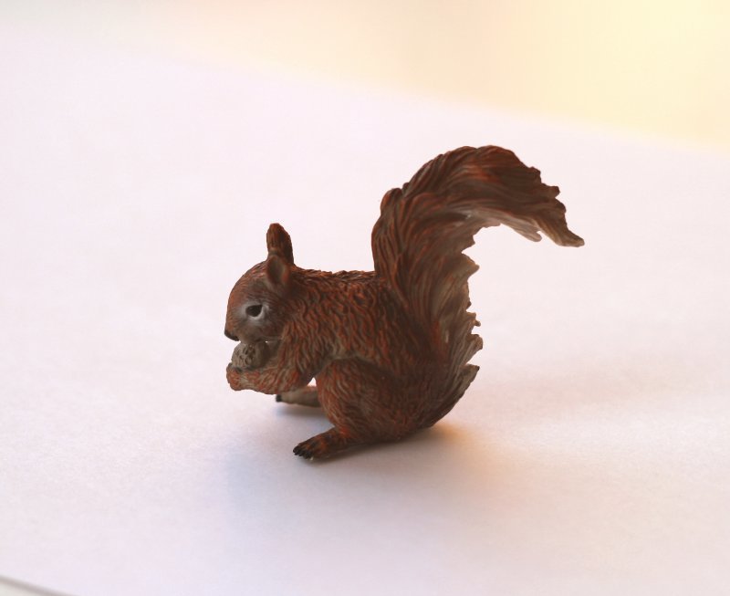 #88467 Miniature Toy Figure CollectA Woodlands Series Red Squirrel Eating Nut 