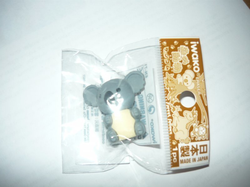 Unicorn & Koala Bear Iwako Jungle Paradise Animals Monkey Japanese Erasers 7pcs 