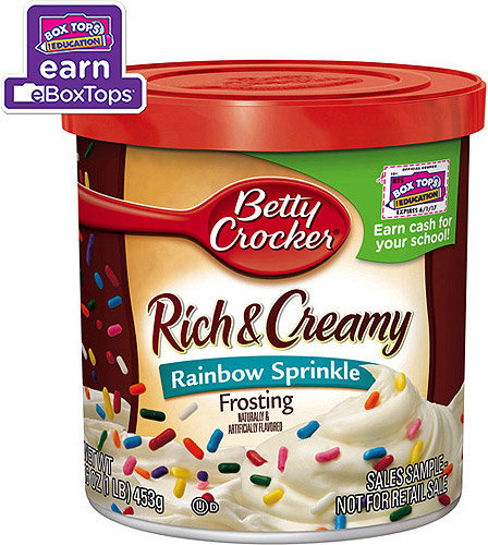 16000437685 Betty Crocker, Rich & Creamy, Rainbow Sprinkles Frosting, 16oz  Tub (Pack of 3) (REPL