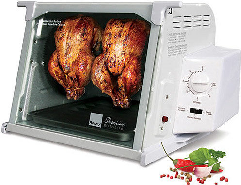 Ronco Showtime Standard Rotisserie and Barbeque Oven White 