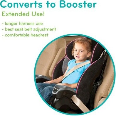 32884179473 Evenflo Maestro Booster Car Seat Wesley - How To Convert Evenflo Car Seat