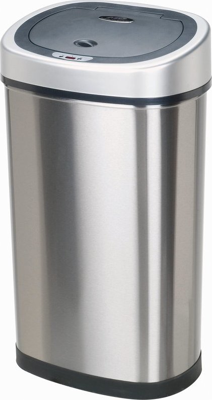 Nine Stars DZT-50-9 Touchless Stainless Steel 13.2 Gallon Trash Can 