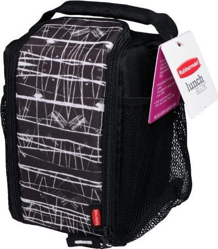 Rubbermaid LunchBlox Lunch Bag Small Black Etch 1813500 