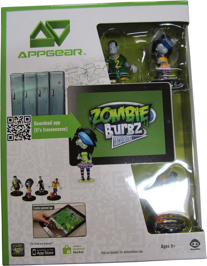 Zombie Burbz APPGEAR Amplified Reality Game Figures/Mission For iPad & Android