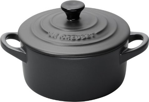 630870073042 Le Creuset Stoneware 8-Ounce Petite Round Covered Casserole, Cassis