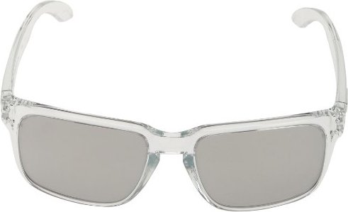 grupo Plasticidad Imperio Inca 700285385211 Oakley Men"s Holbrook Iridium Sunglasses,Clear Frame/Chrome  Lens,one size