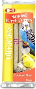 Ecotrition Hygienic Large Bird Perch Sanded Cover 4pk Keep nails Trim 