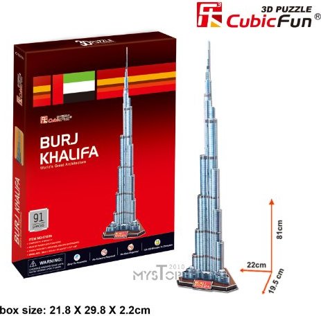 Dubai " 'CubicFun 3D Puzzle Burj Khalifa 