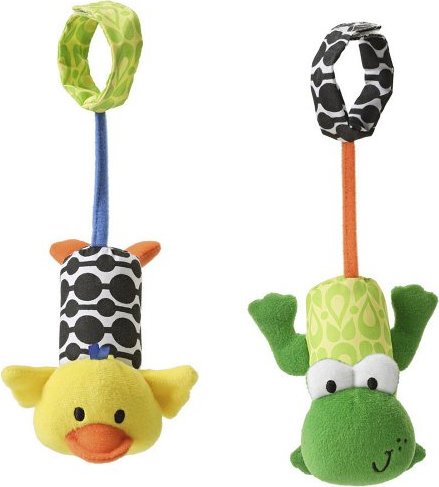 Infantino Tag Along Chimes Frog and Duck 
