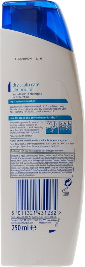 5410076498550 Head Shoulders Shampoo Dry Scalp 250ml