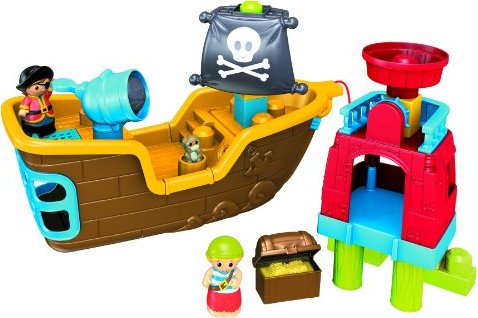 MEGA Bloks Pull Along Musical Pirate Ship 6611very Tested Working Complete for sale online 