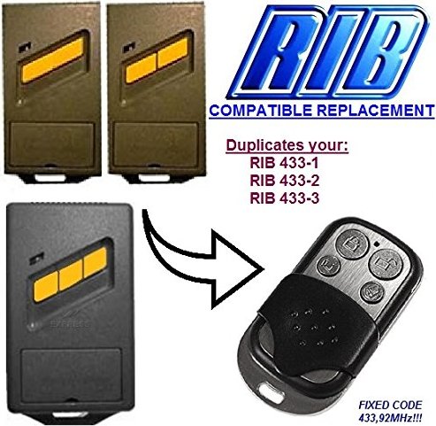 RIB Moon T443-2CH/T443 Duplicator Replacement Garage/Gate Remote 433.92MHz new
