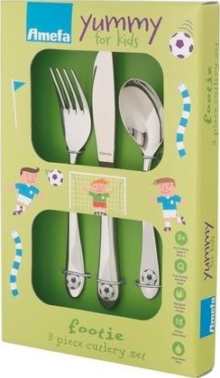 Amefa Yummy For Kids 'Splash' 3 Piece Cutlery Set Designed for little Hands 