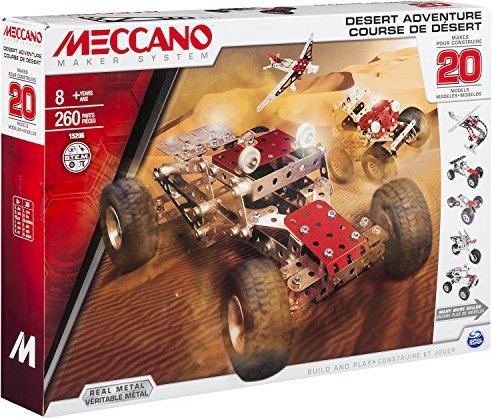 263 parts Makes 20 Models Meccano Metal set NEW Desert Adventure 