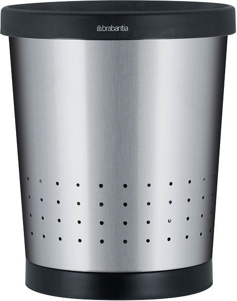 11 L Brabantia Conical Waste Paper Bin with Holes 11 L Brilliant Steel 