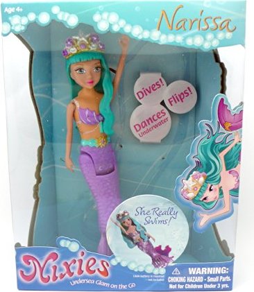 Lil' Fishys Swimming Mermaids Dives & Swims Narissa Flips Dances Bath Toy 