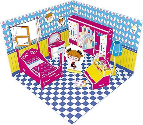 Puzzel Puppenhaus Wohnzimmer Honey Room 3D Puzzle CubicFun Livingroom 