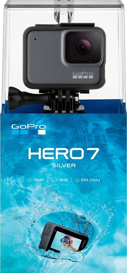 818279023350, 818279023350, 4620014322620 Видеокамера экшн GoPro HERO 7  Silver Edition (CHDHC-601)